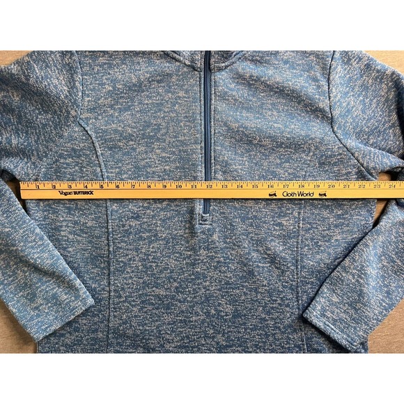 Bit & Bridle Sz XL Blue Athleisure 1/4 Zip Outdoor Riding Warm Pullover Jacket - Picture 6 of 10